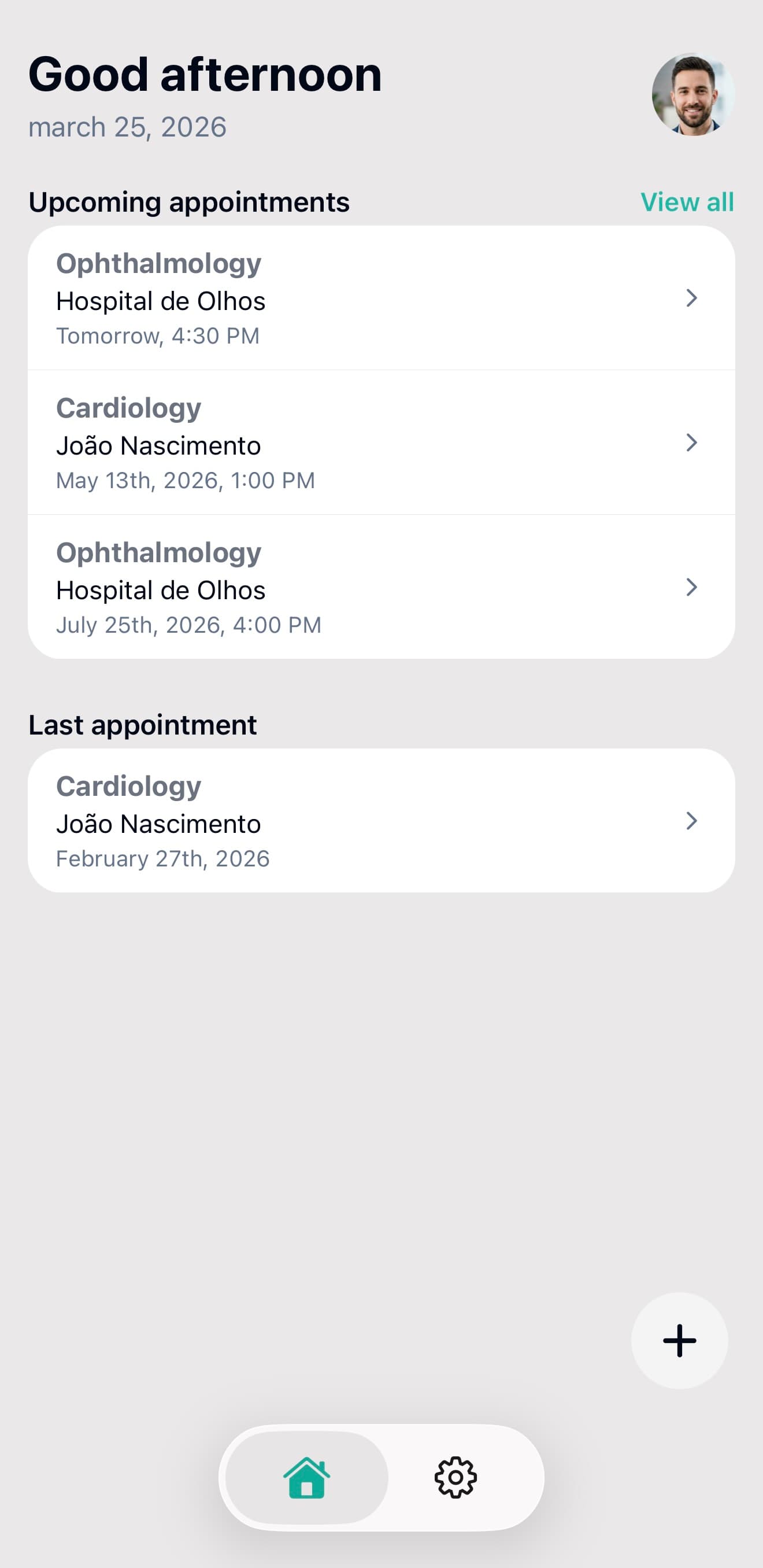FichaMed auf dem iPhone: Termine und Gesundheitsdaten