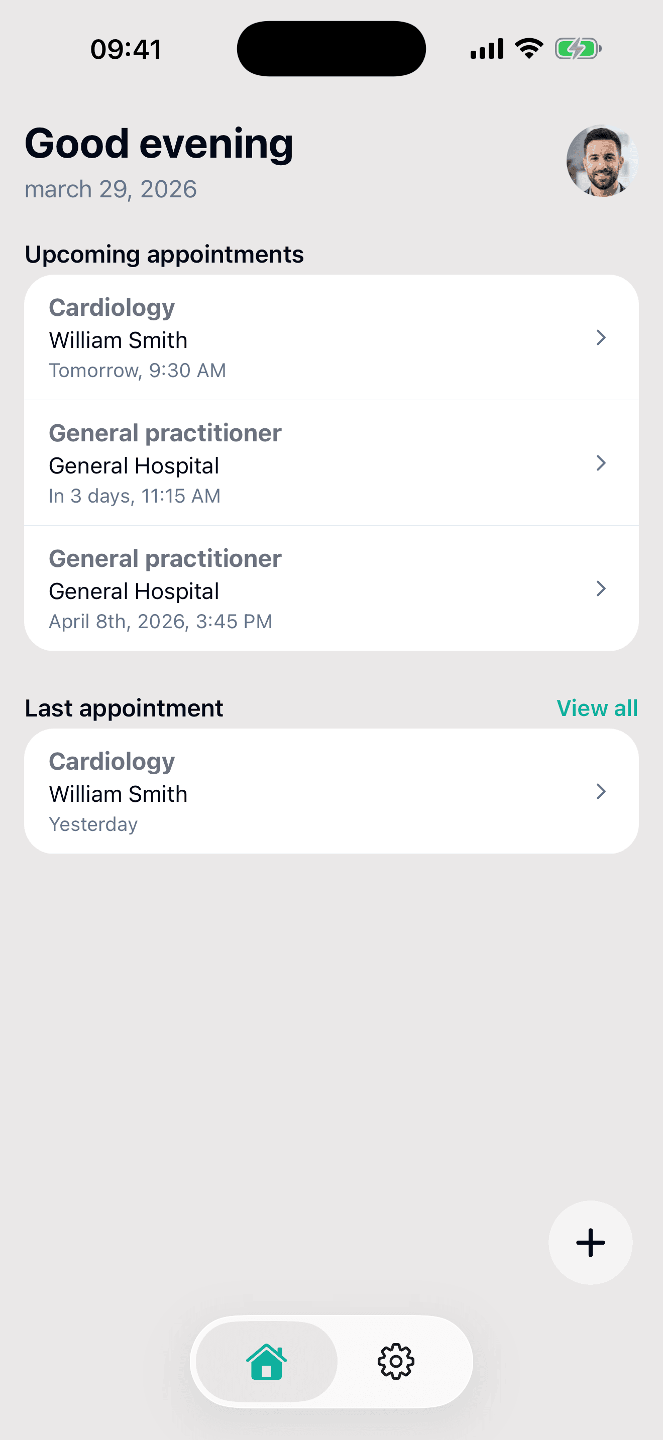 FichaMed on iPhone: appointments and health records