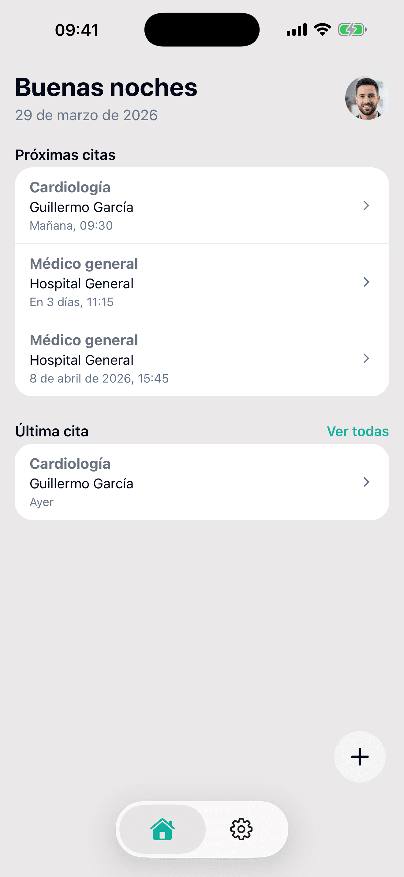 FichaMed en iPhone: citas y registros de salud