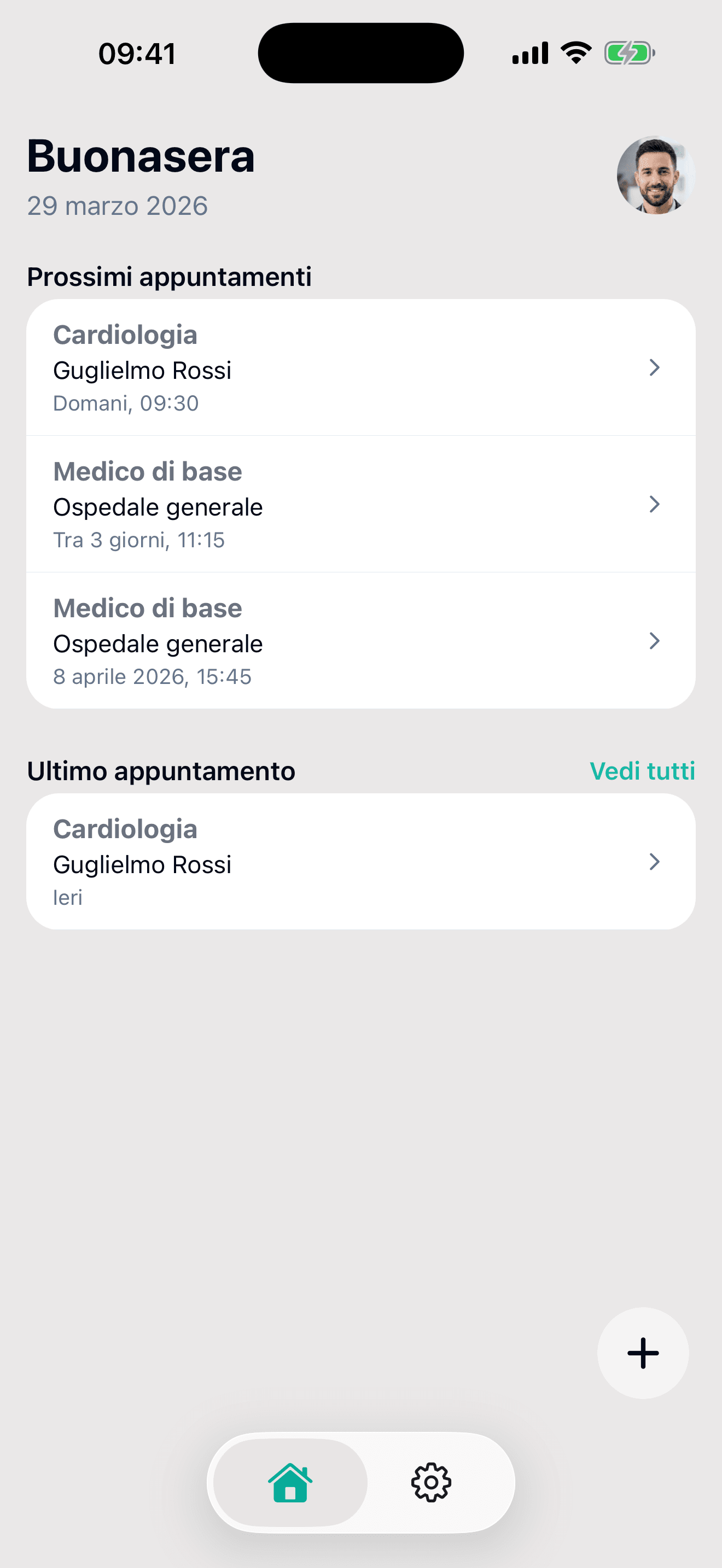 FichaMed su iPhone: appuntamenti e dati sanitari