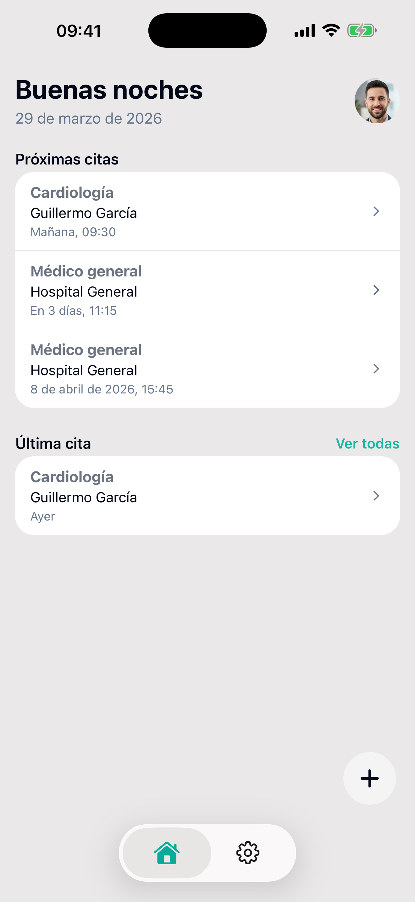 FichaMed en iPhone: citas y registros de salud